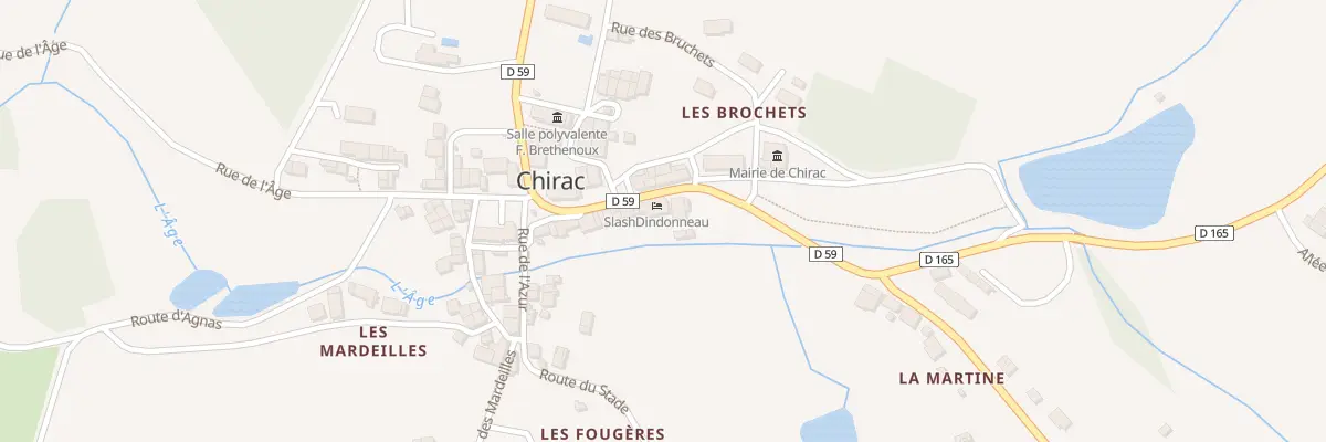 Plan du 3 Rue Raymond Rivet à Chirac