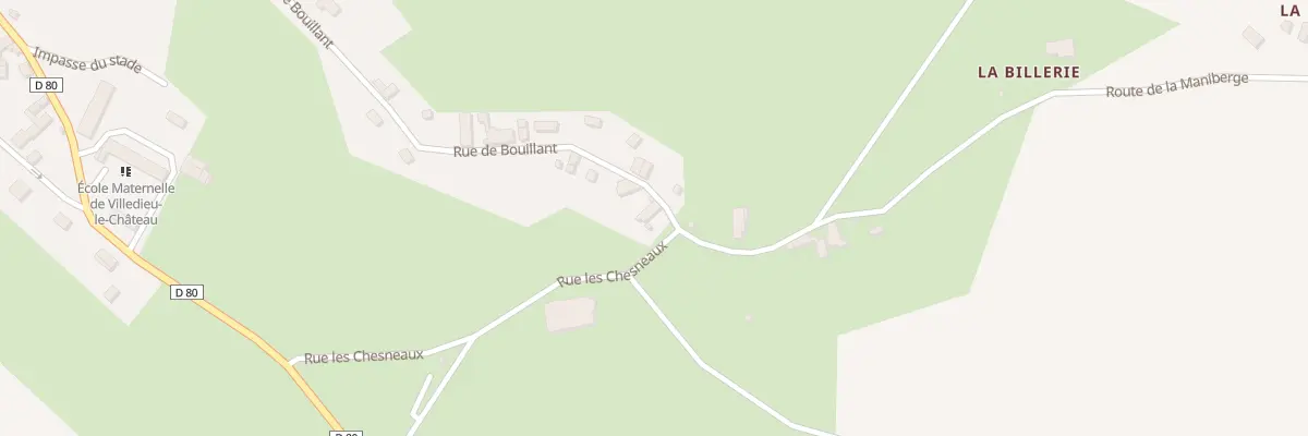 Plan du 44 Rue de Bouillant à Villedieu-le-Château