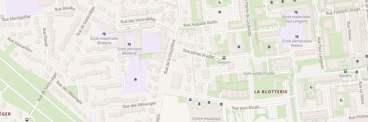 Plan du 3 Rue James Pradier à Joué-lès-Tours