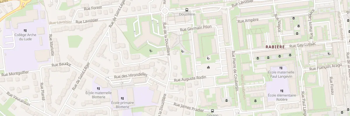 Plan du 14 Rue de la Douzillère à Joué-lès-Tours