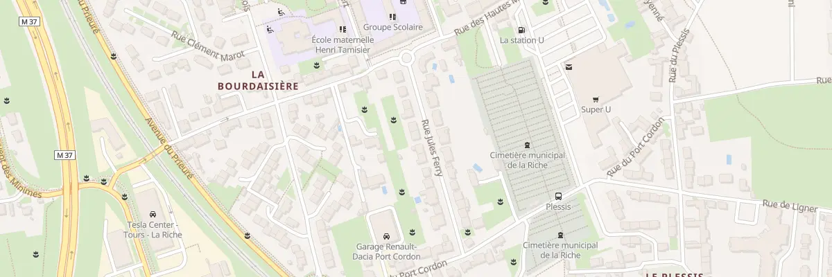 Plan du 11 Rue Jules Ferry à La Riche