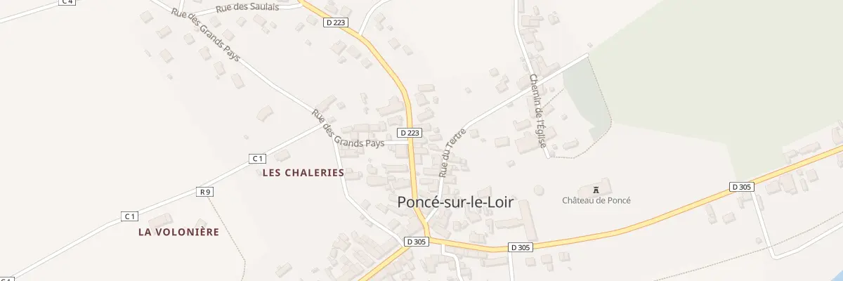 Plan du 9 Rue du Gravier à Loir en Vallée
