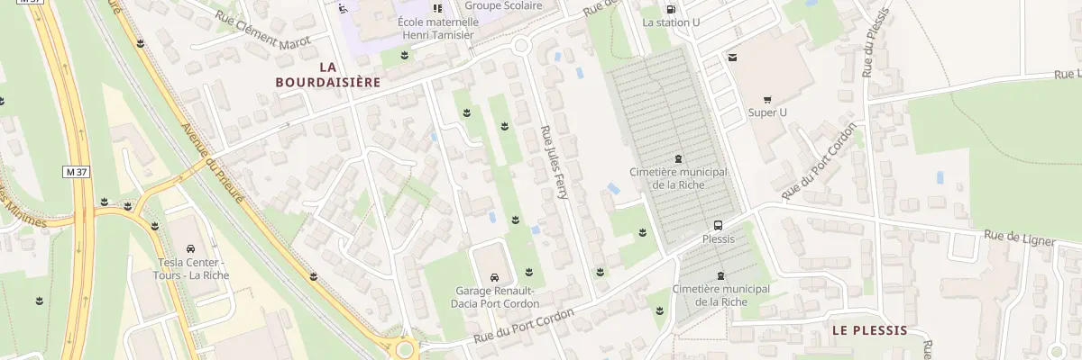 Plan du 15 Rue Jules Ferry à La Riche
