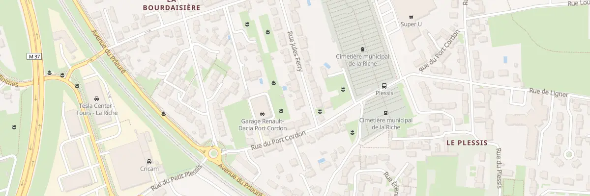 Plan du 27 Rue Jules Ferry à La Riche