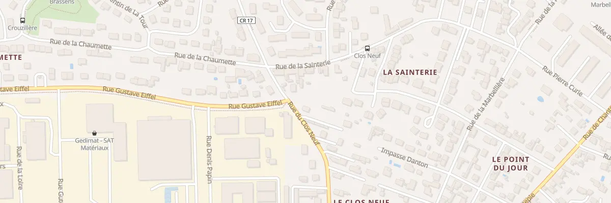 Plan du 35 Rue du Clos Neuf à Joué-lès-Tours