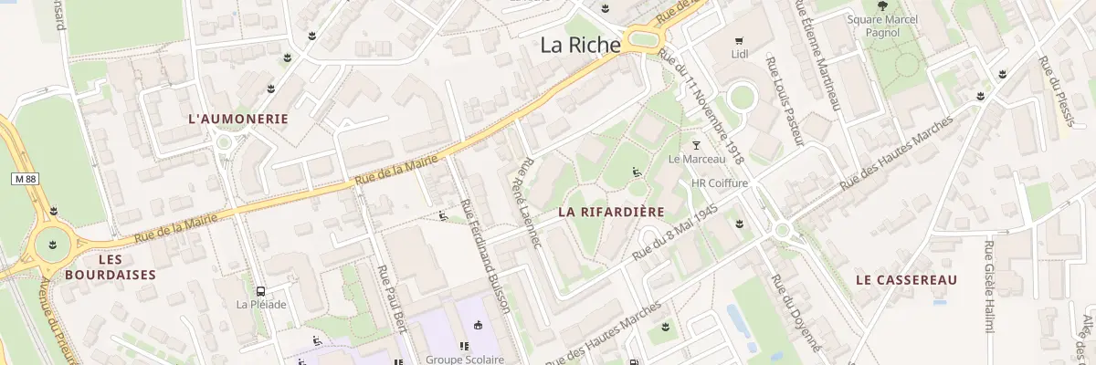 Plan du 6 Rue René Laennec à La Riche