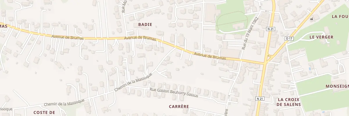 Plan du 27 Av de BRUMAS à Layrac