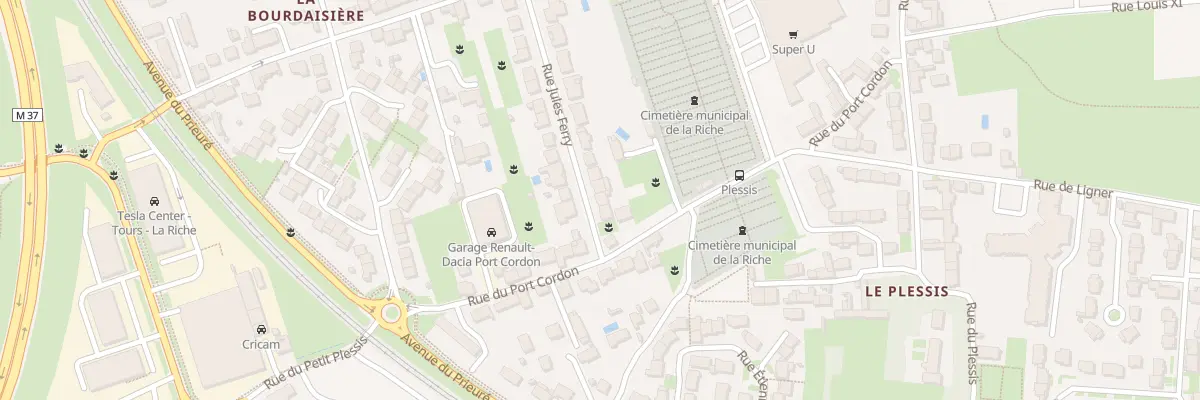 Plan du 18 Rue Jules Ferry à La Riche