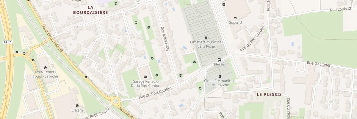 Plan du 16B Rue Jules Ferry à La Riche
