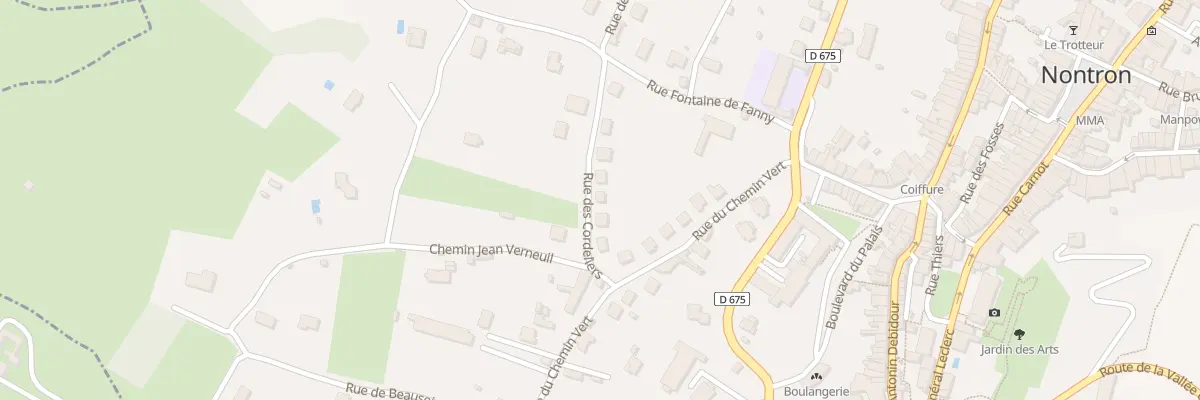 Plan du 6 Rue des Cordeliers à Nontron