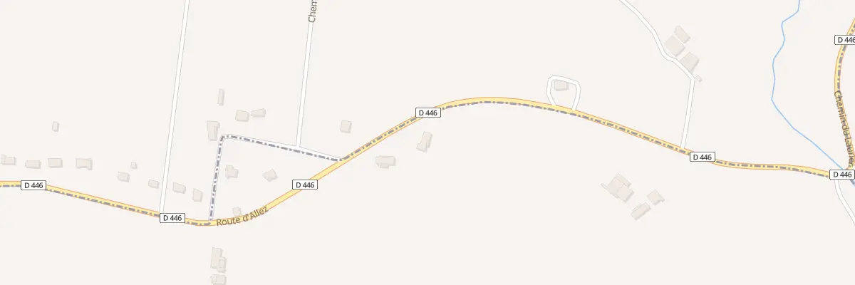 Plan du 493 Rte d’Allez à Sainte-Colombe-de-Villeneuve