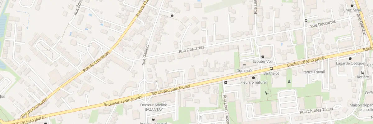 Plan du 58 Rue Descartes à Joué-lès-Tours