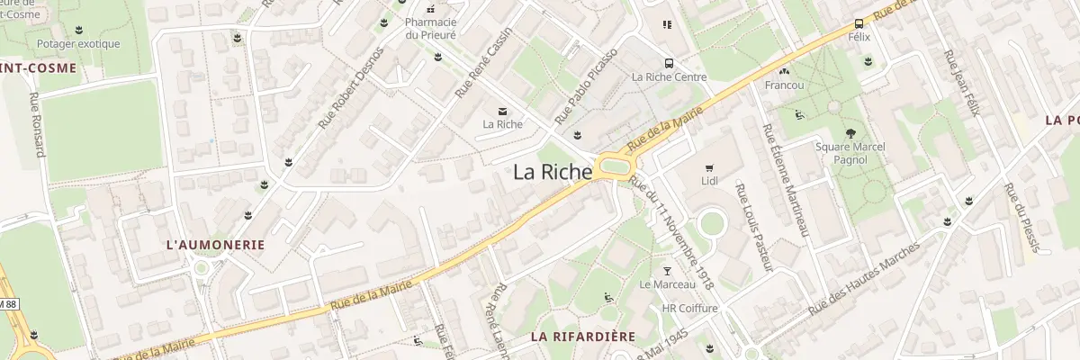 Plan du 107 Rue de la Mairie à La Riche