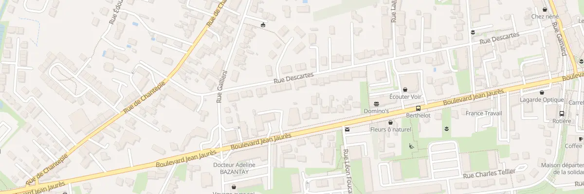 Plan du 56 Rue Descartes à Joué-lès-Tours