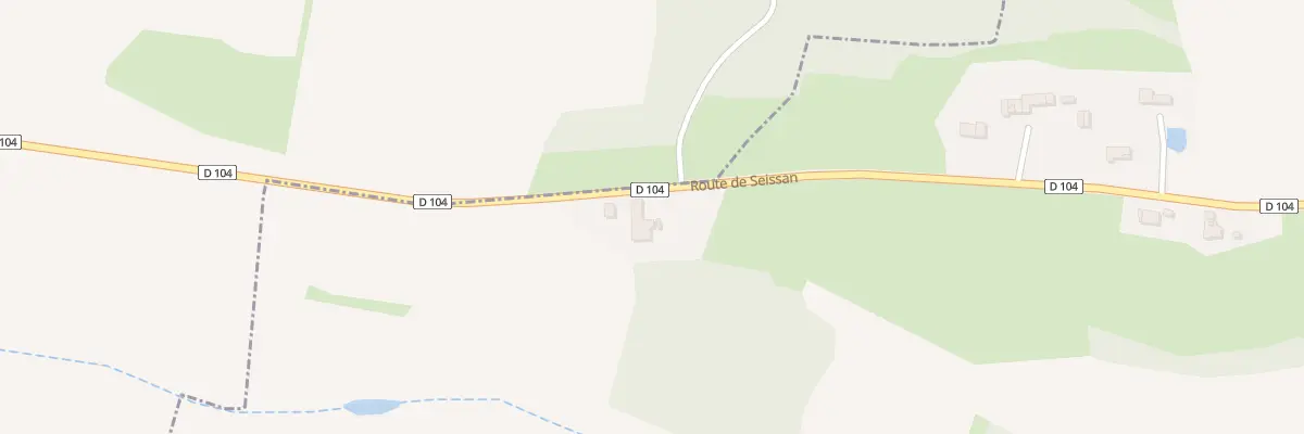 Plan du 1995 Rte de Seissan à Faget-Abbatial