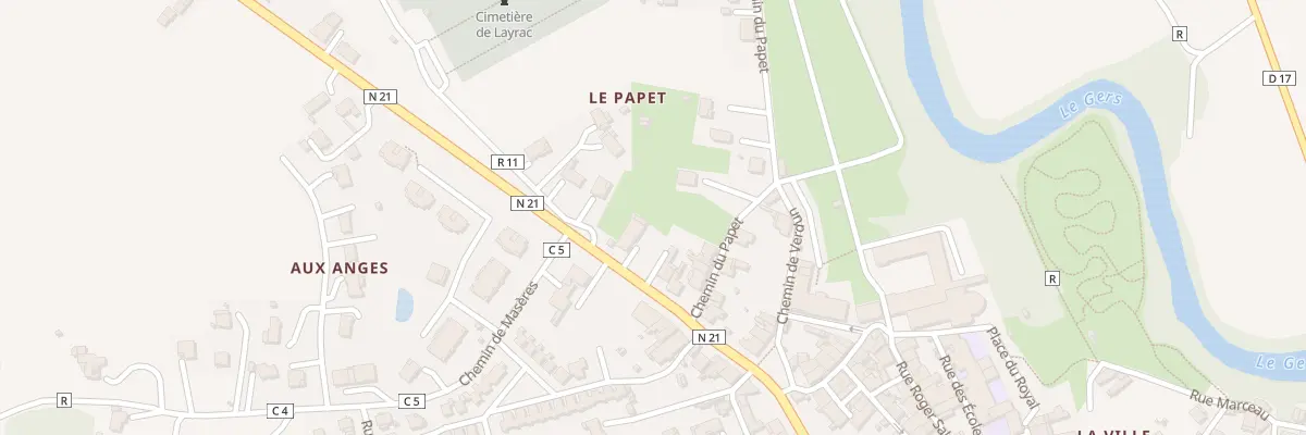 Plan du 482 Av MASSENET à Layrac