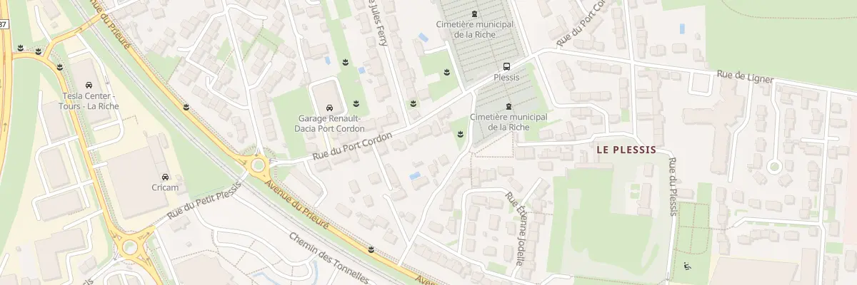 Plan du 40 Rue du Port Cordon à La Riche