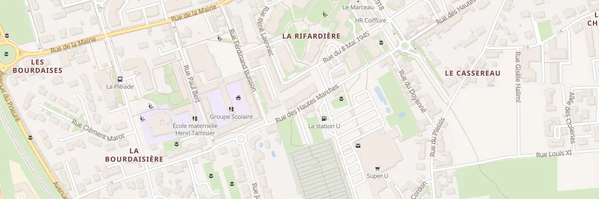 Plan du 43 Rue des Hautes Marches à La Riche