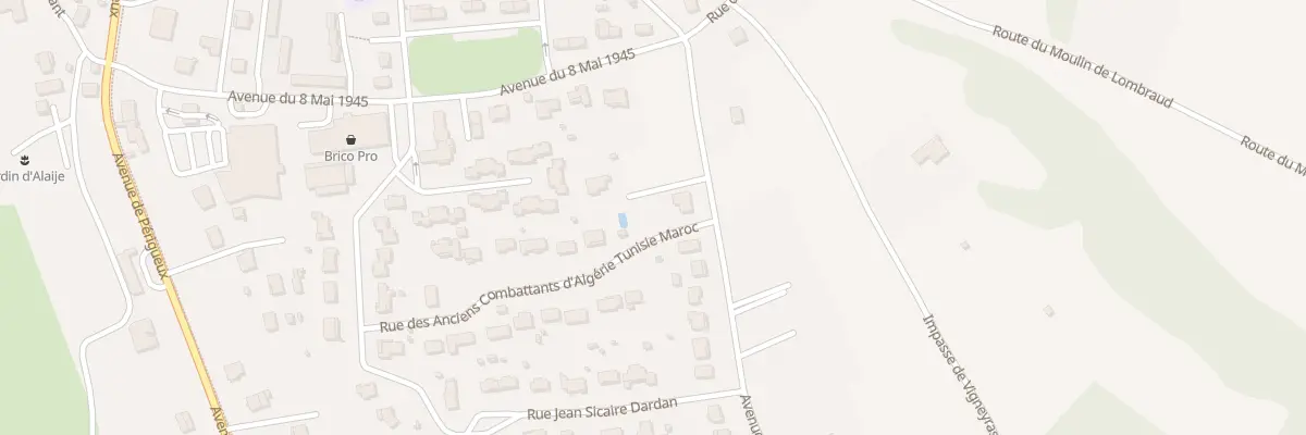 Plan du 2 Rue des Anc Combattants A T M à Brantôme en Périgord