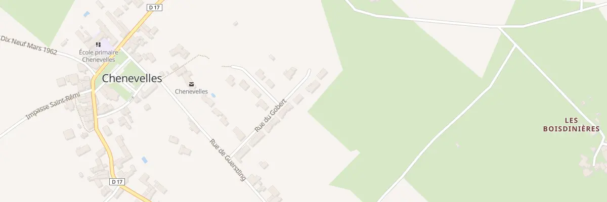 Plan du 18 Rue du Gobert à Chenevelles