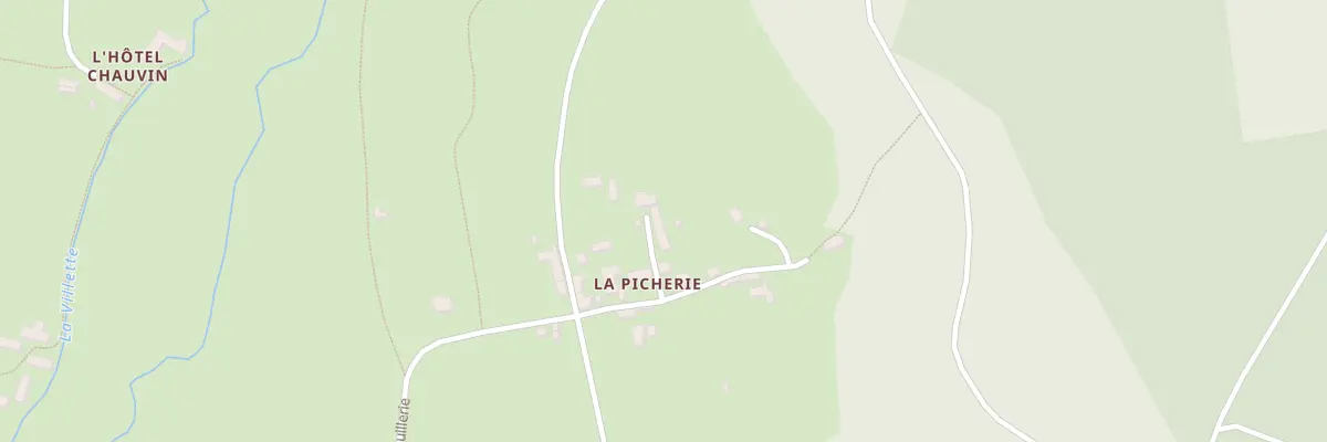 Plan du 204 La Picherie à La Chapelle-Montligeon