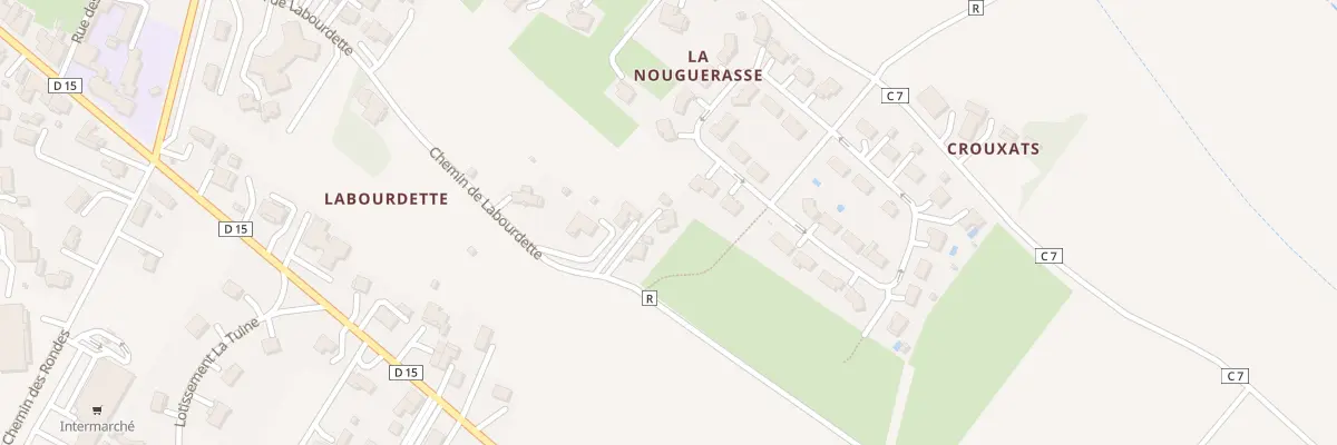 Plan du 392 Che de Labourdette à Astaffort