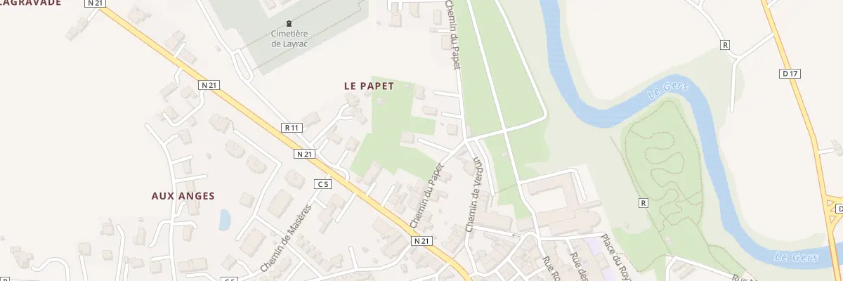 Plan du 103 Che du PAPET à Layrac