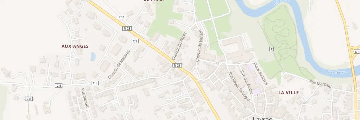 Plan du 406 Av MASSENET à Layrac
