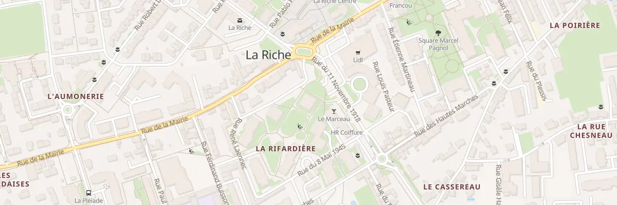 Plan du 2 Rue René Laennec à La Riche