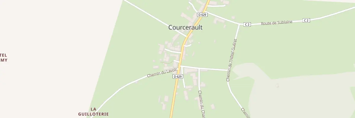 Plan du 2C La Grande Cour à Cour-Maugis sur Huisne