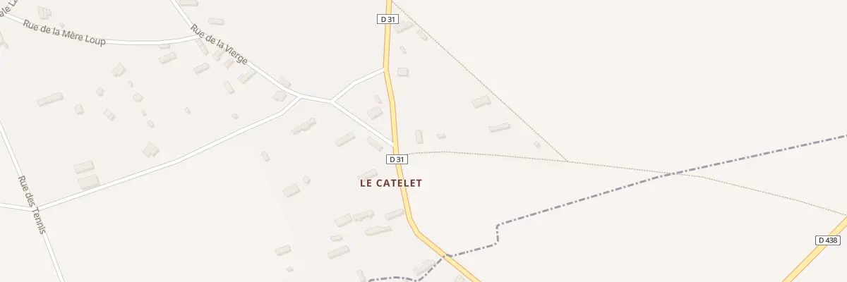 Plan du 1 Rue du Catelet à Boisney