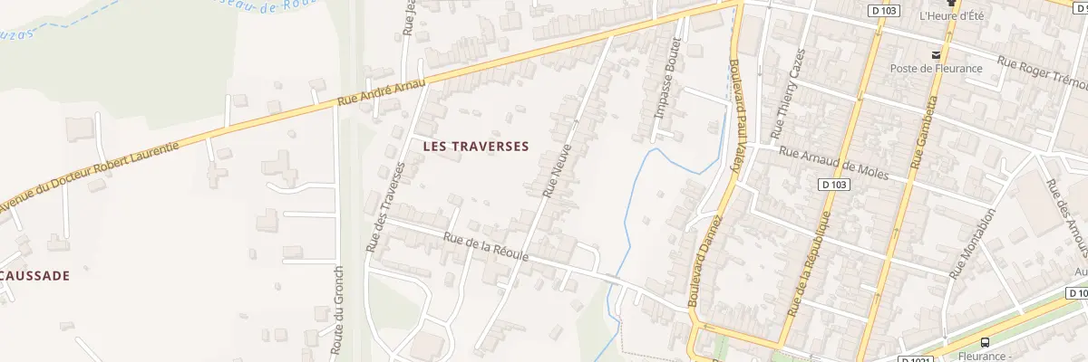 Plan du 13 Rue Neuve à Fleurance