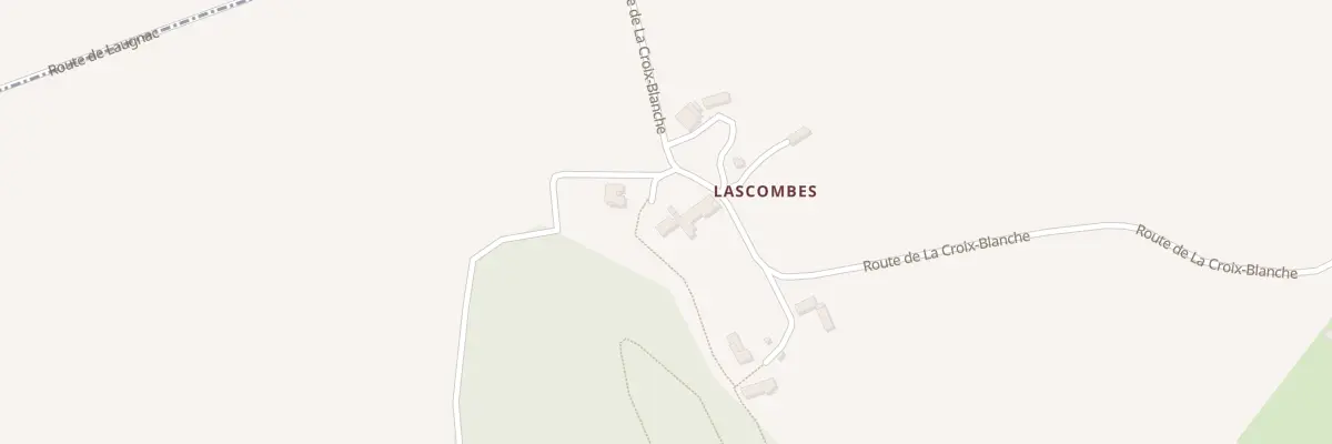 Plan du 76 Lascombes à Castella