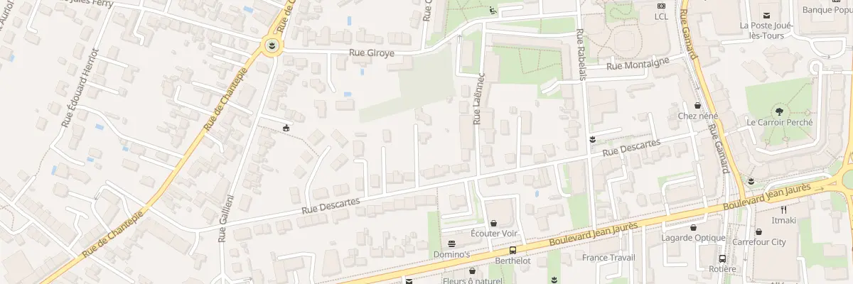 Plan du 37 Rue Descartes à Joué-lès-Tours