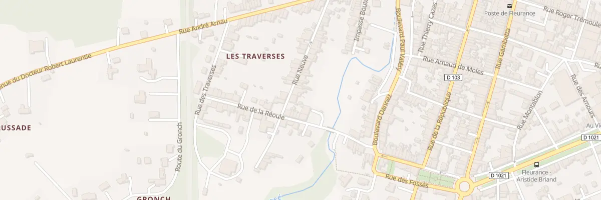 Plan du 2 Rue Neuve à Fleurance