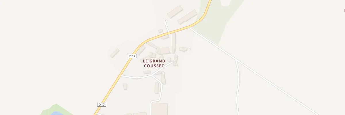 Plan du 5000 Le Grand Coussec à Chenevelles