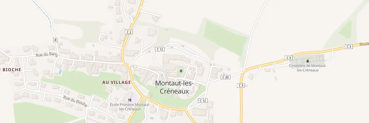 Plan du 5017 Au Village à Montaut-les-Créneaux