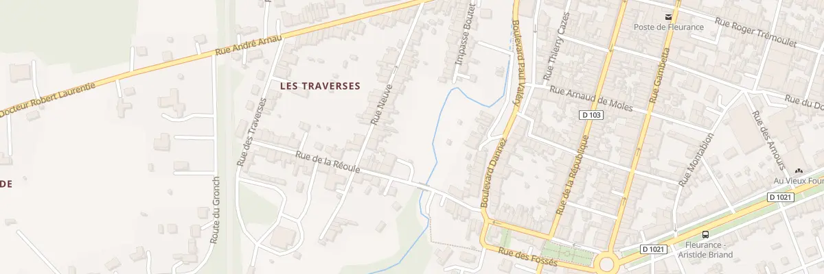Plan du 6 Rue Neuve à Fleurance