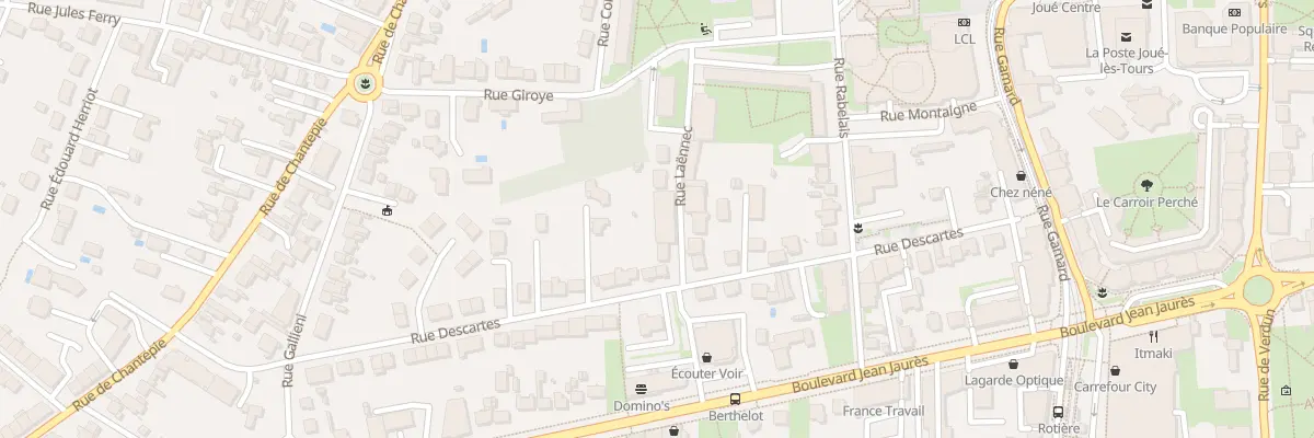Plan du 4 Rue Laennec à Joué-lès-Tours
