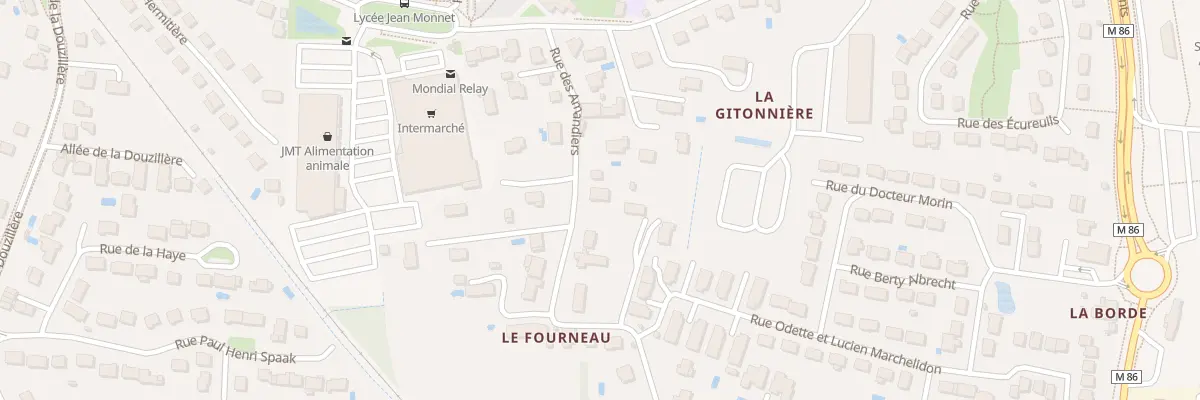 Plan du 14 Rue des Amandiers à Joué-lès-Tours
