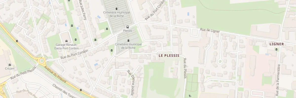 Plan du 3 Imp du Plessis à La Riche