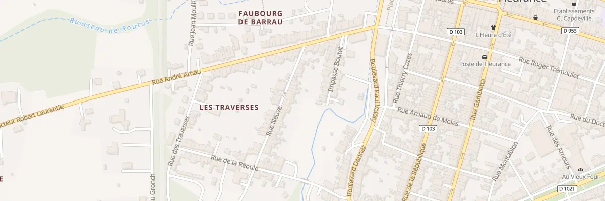 Plan du 26 Rue Neuve à Fleurance