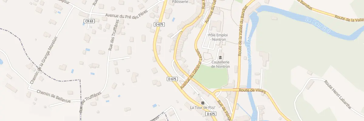 Plan du 1 Rue de Périgueux à Nontron