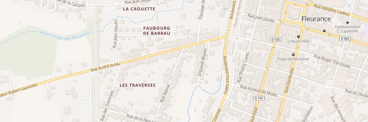 Plan du 40 Rue Neuve à Fleurance