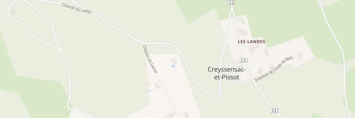 Plan du 11 La Lande à Creyssensac-et-Pissot