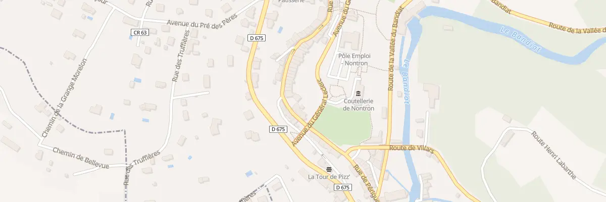 Plan du 109 Rue de Périgueux à Nontron