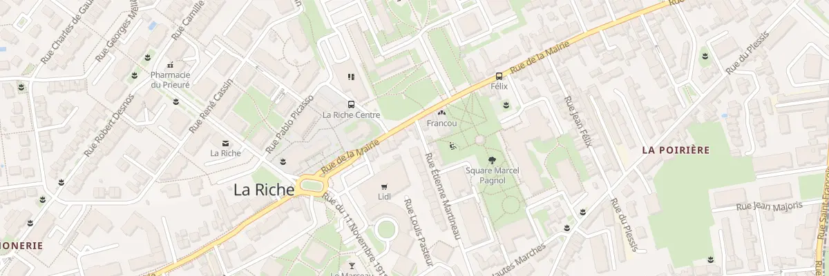 Plan du 94 Rue de la Mairie à La Riche