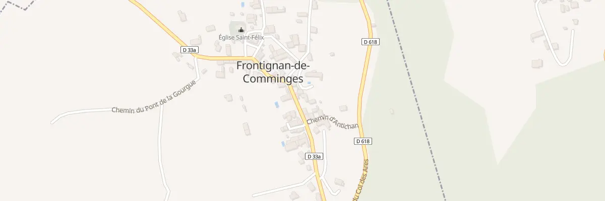 Plan du 25 Rte Principale à Frontignan-de-Comminges