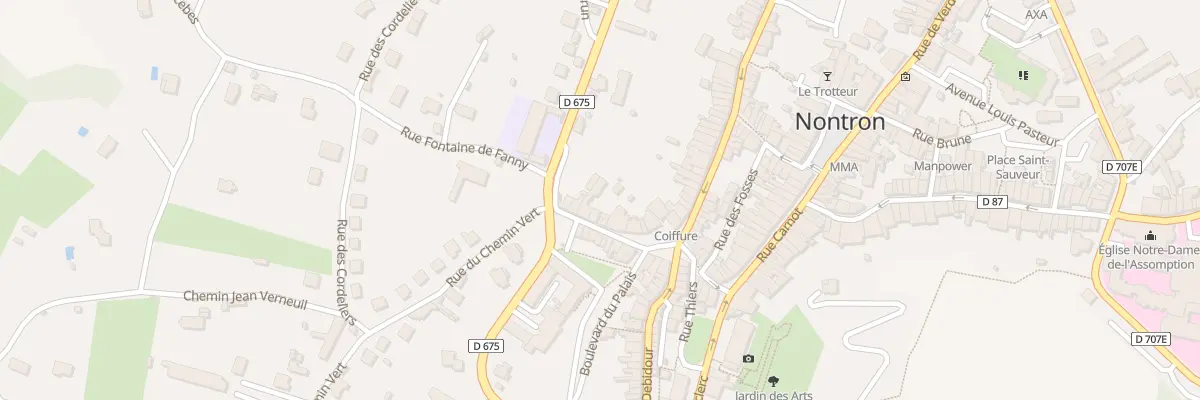 Plan du 12 Rue des Ecoles à Nontron