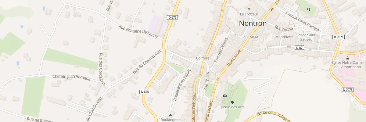 Plan du 7 Rue des Ecoles à Nontron